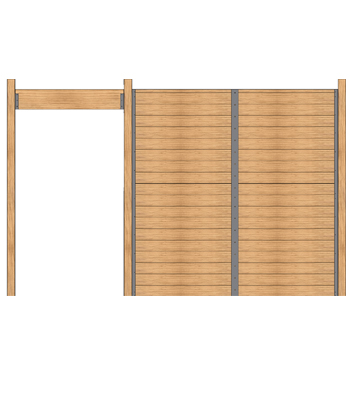 Welded Horse Stall Front - Solid
